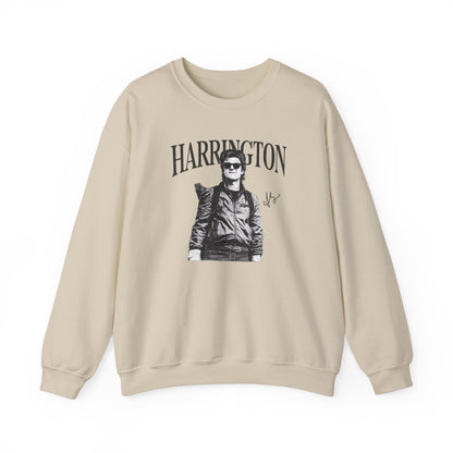 Harrington Portrait Crewneck Sweatshirt | Vintage Photo Graphic Pullover | Aesthetic Unisex Sweatshirt, Retro Streetwear Gift