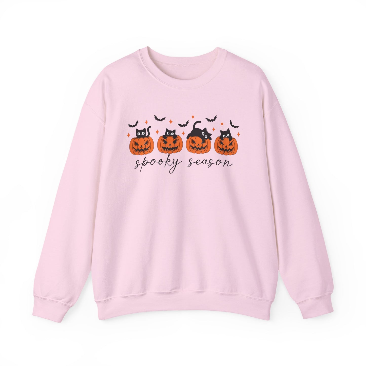 Spooky Season Crewneck Sweatshirt, Halloween Gift, Cozy Fall Apparel, Unisex Sweatshirt, Pumpkin Decor, Bat Lovers