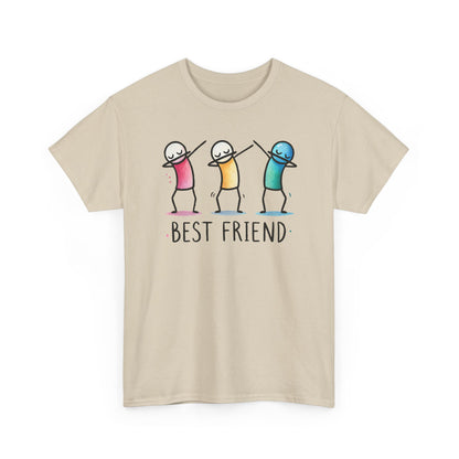 Best Friend Shirt, Cute Dabbing Stick Tee, Matching Bestie T-Shirt, Friends Graphic Tee, Gift for Women Teens, Best Friends Crewneck Tee