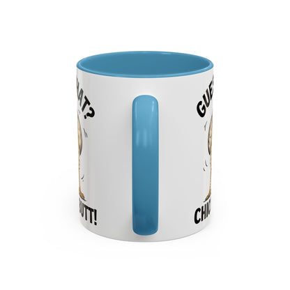 Funny Chicken Mug, Guess What? Chicken Butt! Coffee Mug, Farm Humor Mug, Rooster Joke Cup, Gift for Chicken Lovers, Gag Gift Mug