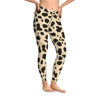 Trendy Animal Print Leggings, Tiger & Leopard look LEGGINGS - Acrobatics, Yoga, Acroyoga - Batik, Tie-Dye - unisex -turquoise