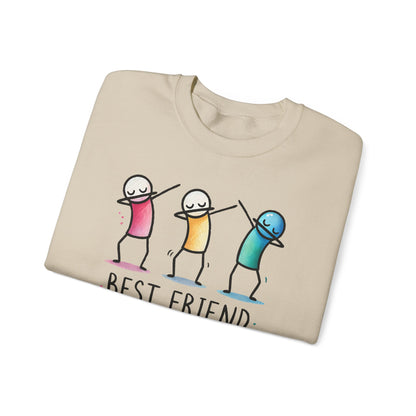 Best Friend Sweatshirt, Cute Dabbing Characters Sweater, Matching Friends Gift, XMas Christmas, Friendship Hoodie, BFF Gift for Girls