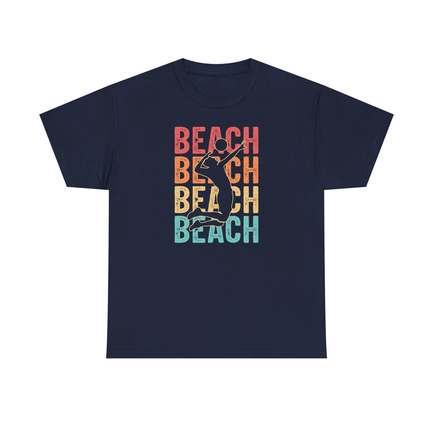 Beach Vibes Unisex Heavy Cotton Tee, Summer T-Shirt, Beachwear, Vacation Apparel, Graphic Tee, Gift for Beach Lovers