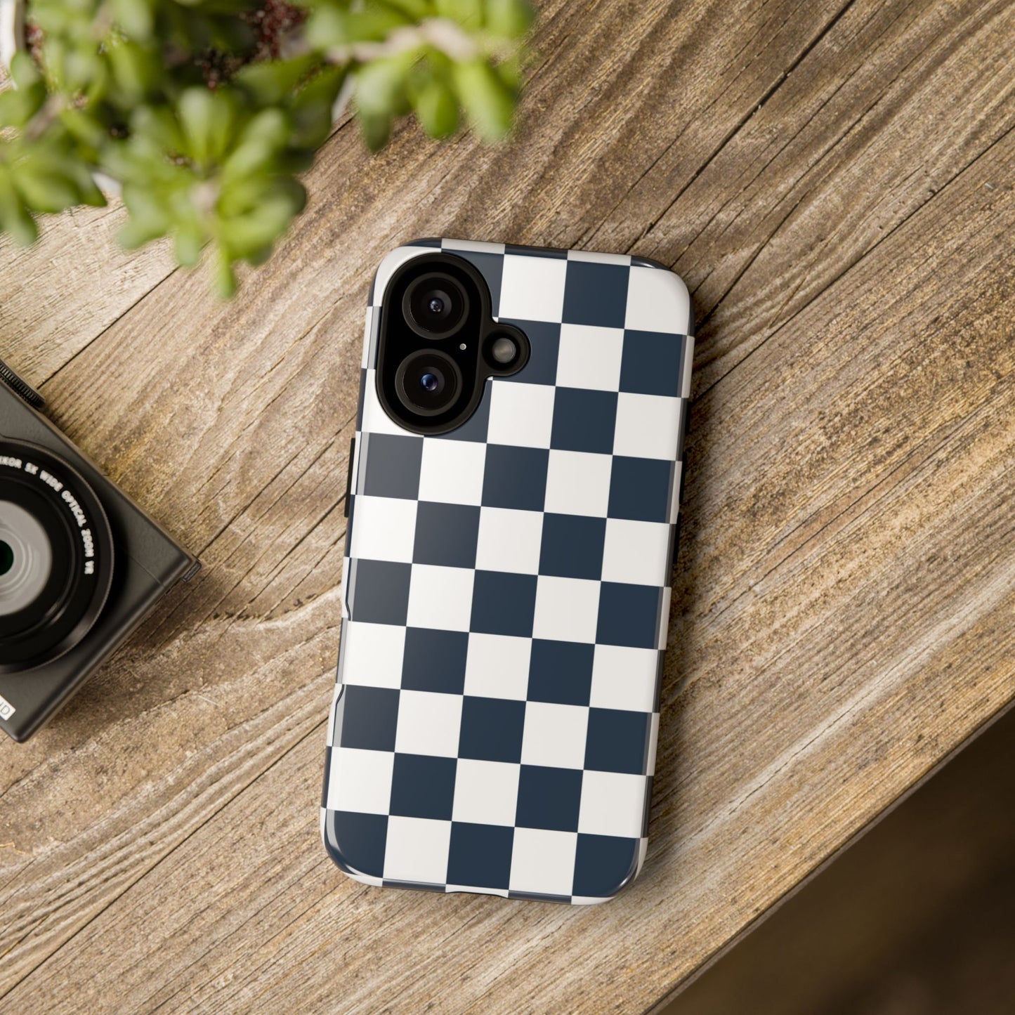 Checkered Pattern iPhone Case, iPhone Cover, Modern iPhone Accessory, Gift for Him, Trendy Mobile Protection