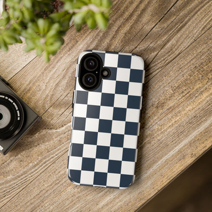 Checkered Pattern iPhone Case, iPhone Cover, Modern iPhone Accessory, Gift for Him, Trendy Mobile Protection