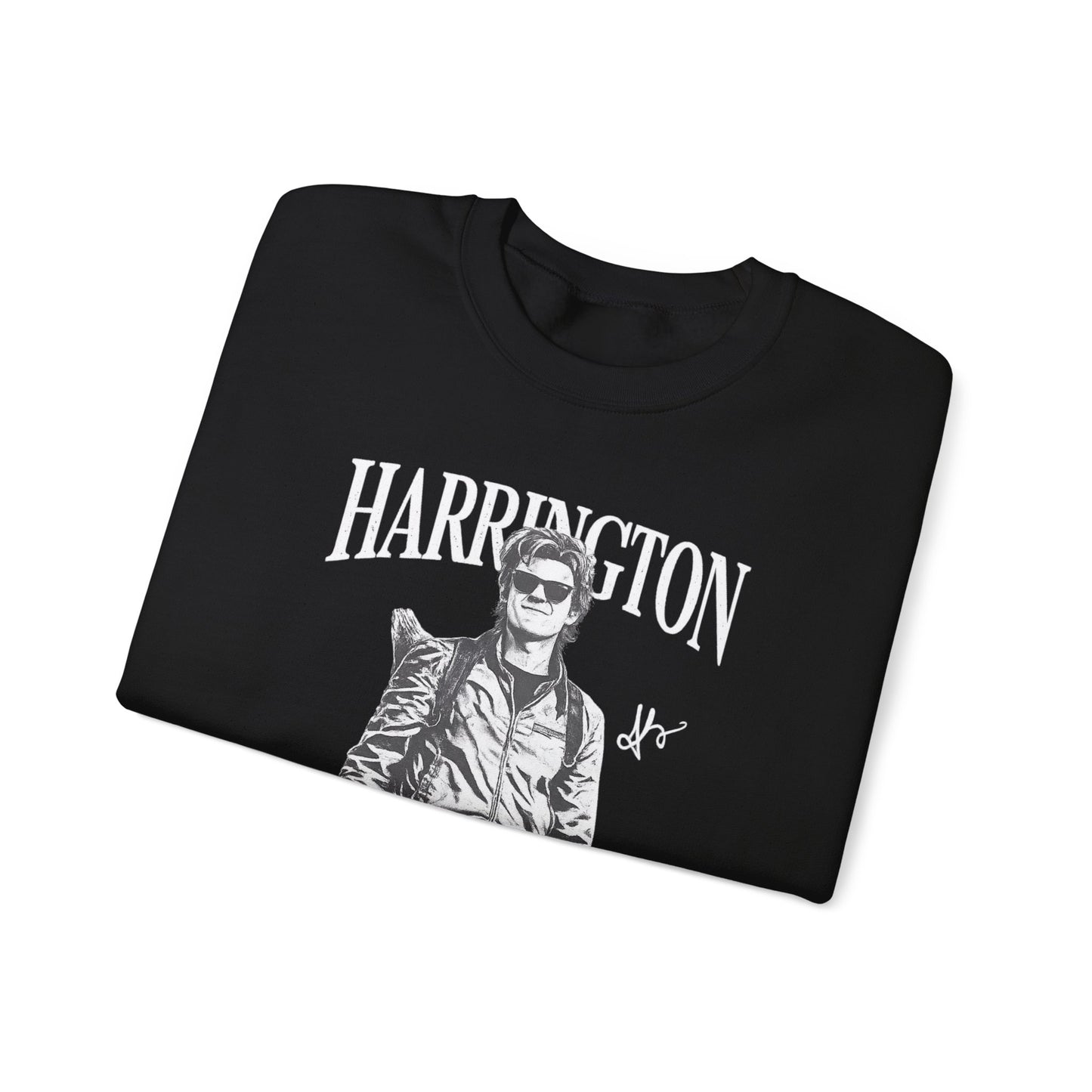 Harrington Portrait Crewneck Sweatshirt | Vintage Photo Graphic Pullover | Aesthetic Unisex Sweatshirt, Retro Streetwear Gift