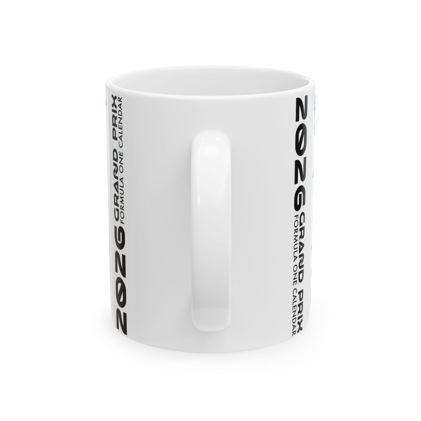 2026 Grand Prix Track Map Mug, Formula 1 Race Circuit Icons Mug, F1 Calendar Coffee Cup, Motorsport Fan Gift, Ceramic Mug