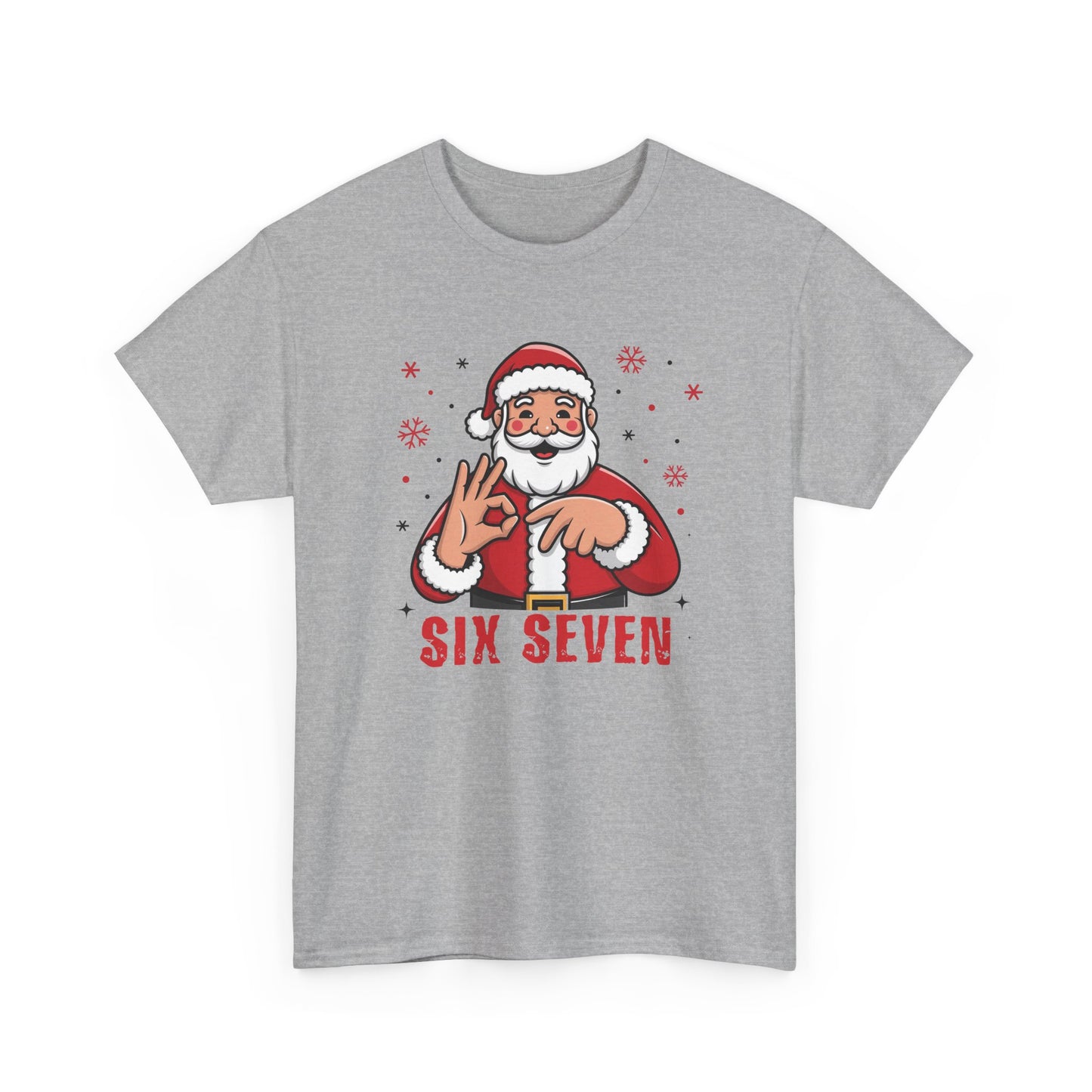 Six Seven Santa Funny Christmas T-Shirt  Humorous Holiday Tee for Men & Women | Trendy Santa Graphic Shirt | Gift for Friends