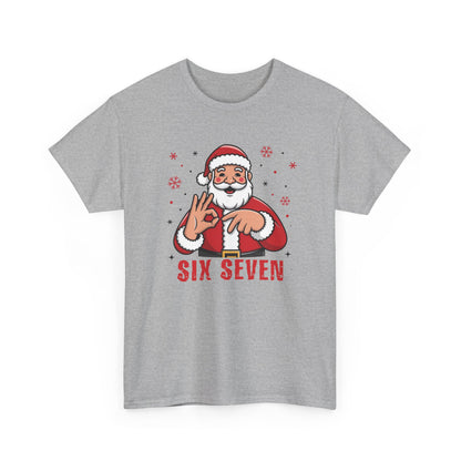 Six Seven Santa Funny Christmas T-Shirt  Humorous Holiday Tee for Men & Women | Trendy Santa Graphic Shirt | Gift for Friends