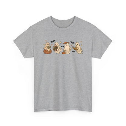 Halloween Ghost Unisex Tee, Halloween Tshirt, Fall T-Shirt, Spooky Shirt, Halloween Costume, Casual Wear