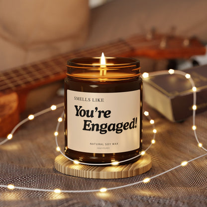 Engagement Scented Candle - You're Engaged! Gift for Couples, Newly Engaged Friend, Bride to Be, Bridal Shower or Wedding Gift