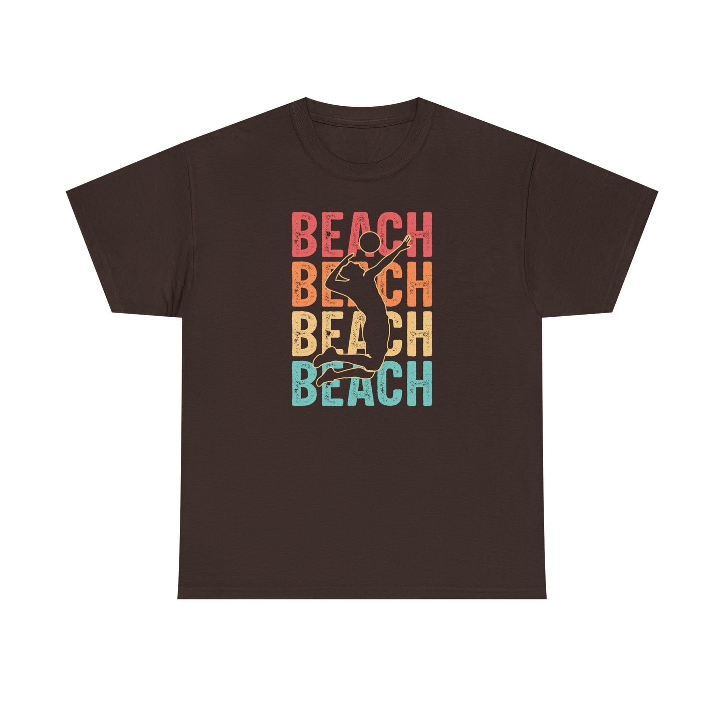 Beach Vibes Unisex Heavy Cotton Tee, Summer T-Shirt, Beachwear, Vacation Apparel, Graphic Tee, Gift for Beach Lovers