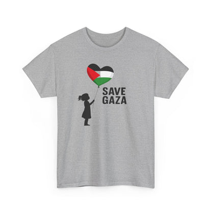 Save Gaza Unisex Heavy Cotton Tee, Activism Apparel, Statement Tshirt, Gift for Supporters, Casual Wear, Social Justice Fashion