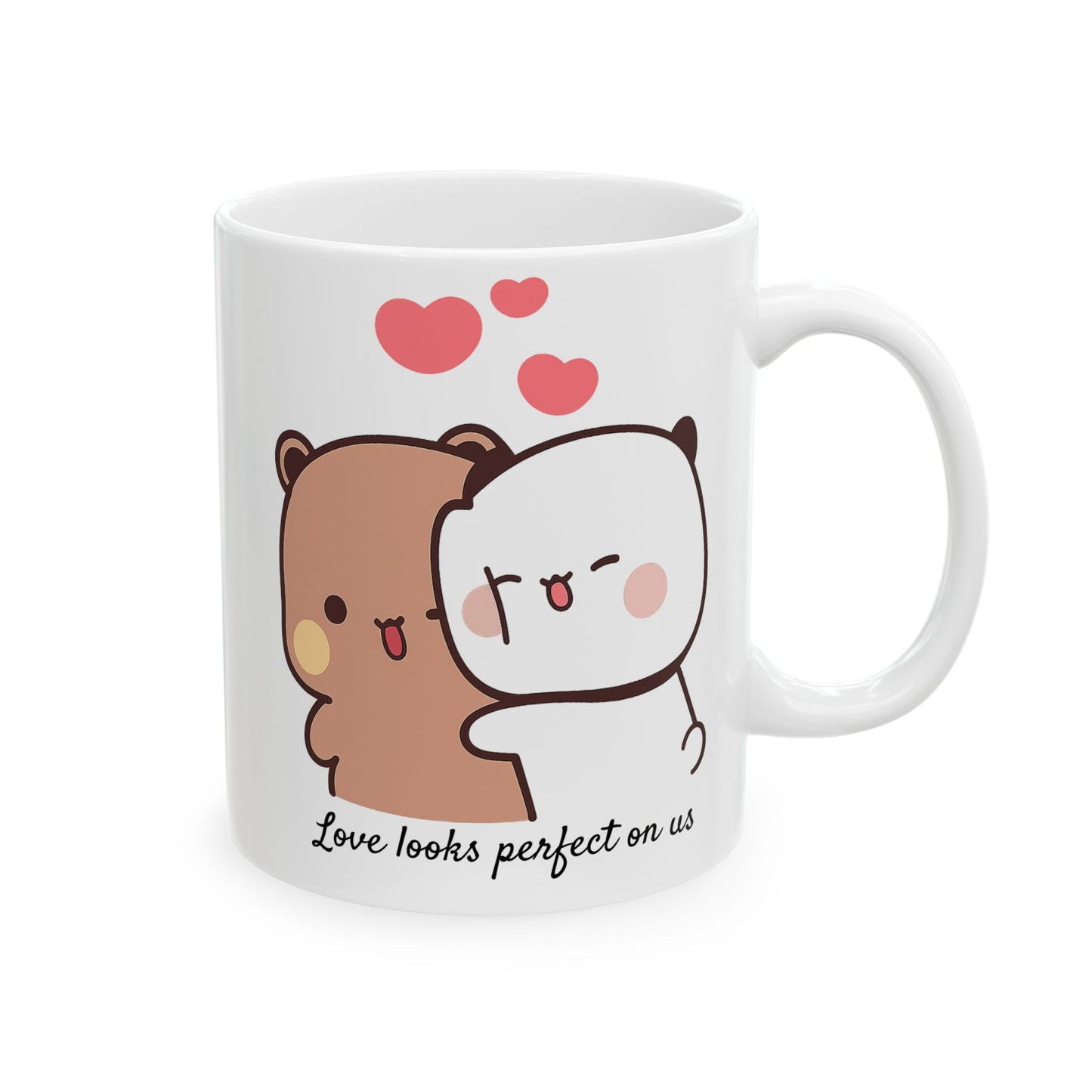 Personalized Dudu Bubu Coffee Mug Cute Bears Coffee Cup Birthday Christmas Gift Funny Coffee Mug Gift for Her Him Valentine Gift