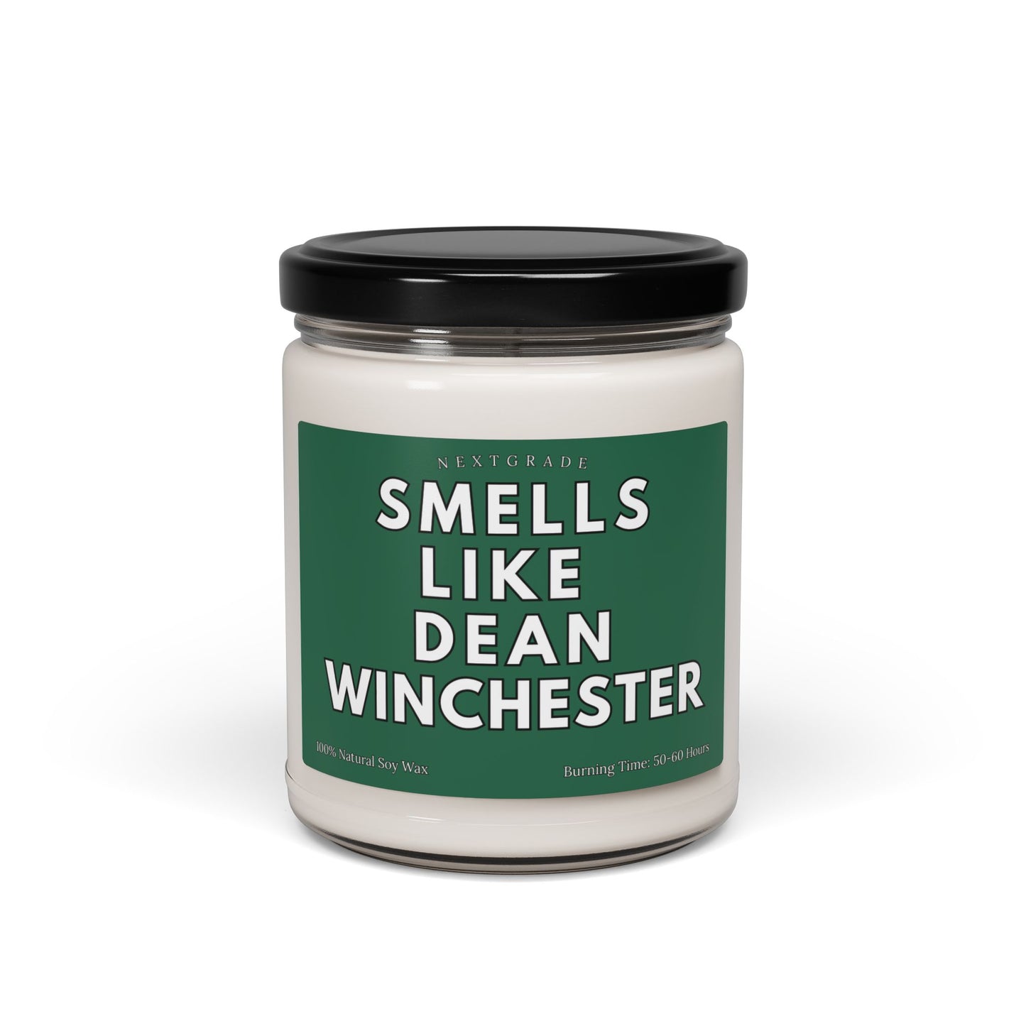Smells Like Dean Winchester Scented Candle, All-Natural Soy Wax Jar Candle, Gift for Her, Supernatural Fan, 9 oz