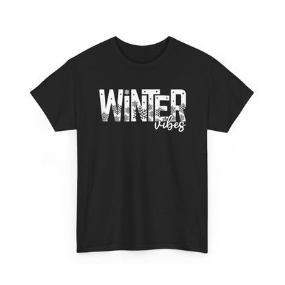 Winter Vibes T-Shirt Snowflake Winter Graphic Tee Cozy Holiday Shirt Christmas Season Shirt Cute Winter Aesthetic Tee for Women