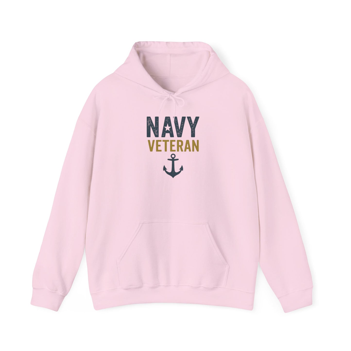 Navy Veteran Hoodie| Patriotic Military Pullover with Anchor | US Navy Gift for Men & Women | Veteran Pride Crewneck