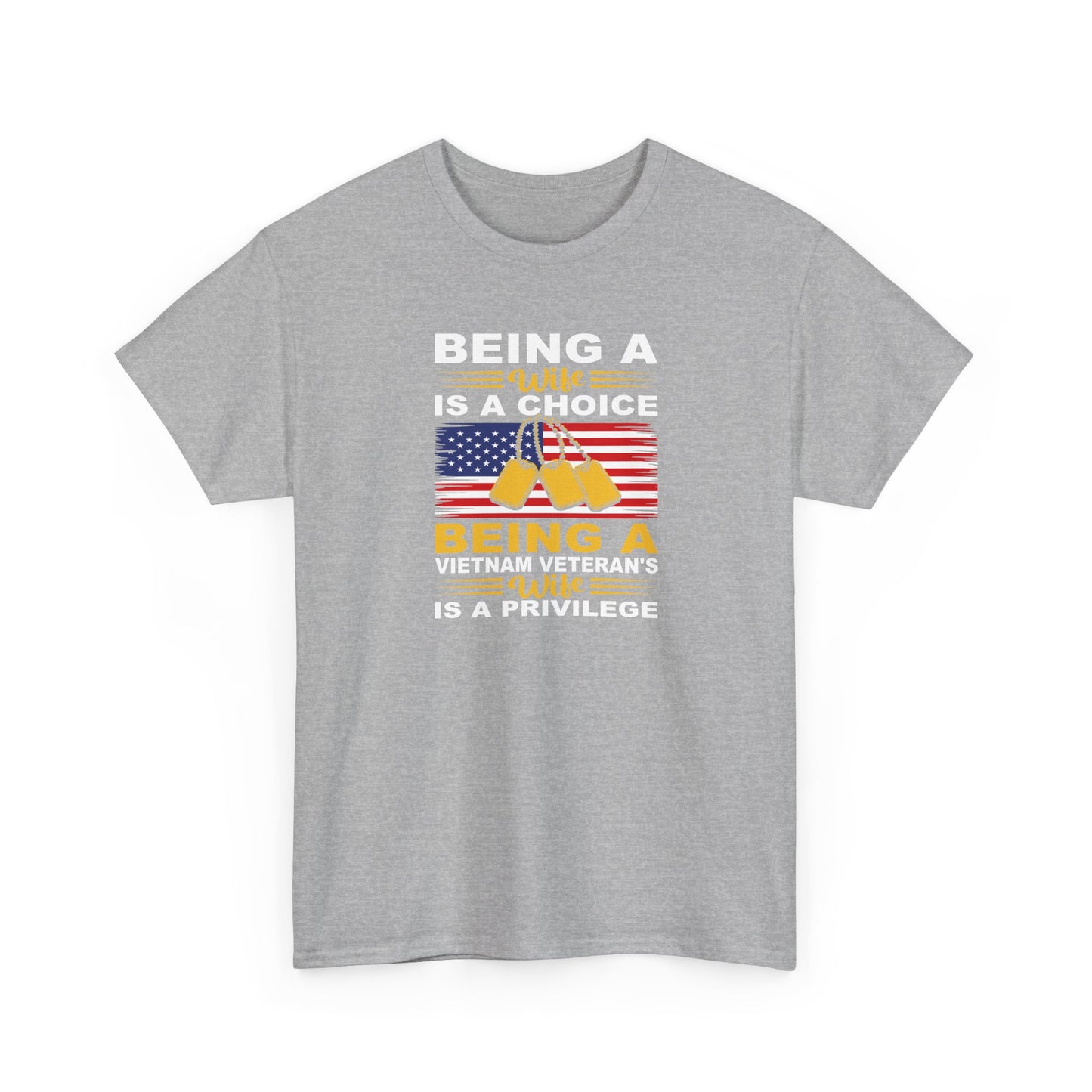 Vietnam Veteran Tribute Cotton T-Shirt, Patriotic T-Shirt, Veteran's Day Gift, Military Pride Apparel, Memorial Day Tee