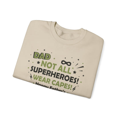 Dad Superhero Sweatshirt, Heavy Blend Crewneck, Perfect Father's Day Gift, Casual Lounge Wear, Cozy Birthday Present