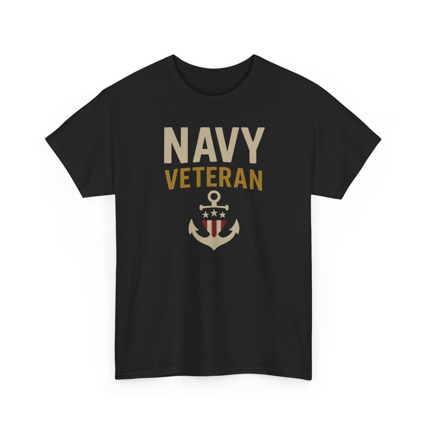 Navy Veteran Shirt | Patriotic Military Tee with Anchor Flag Design | US Navy Gift for Men & Women | Veteran Appreciation T-Shirt