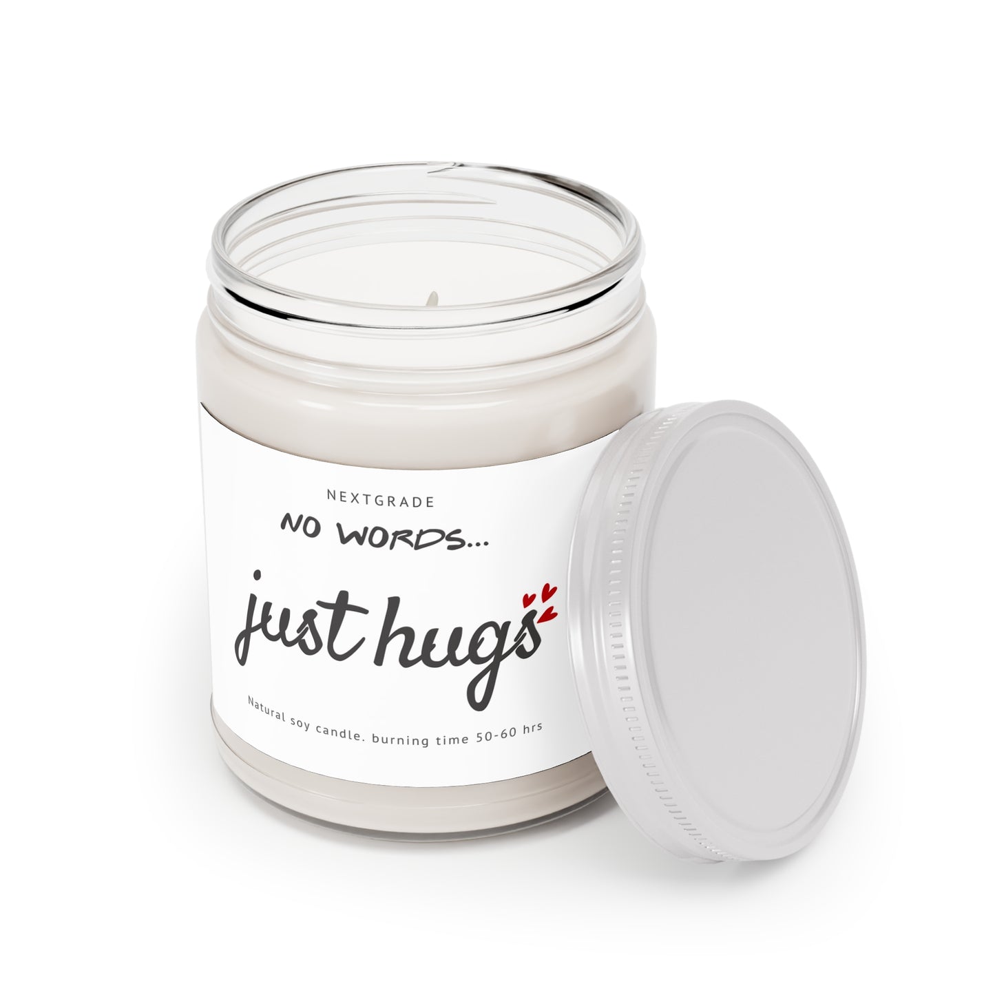 Sympathy Gifts for Loss of Loved One, Memorial Gifts, No Words Just Hugs, Grief, Think of You, Condolence, Get Well Candle for Women
