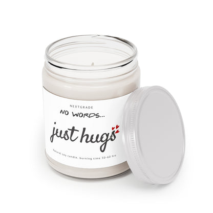 Sympathy Gifts for Loss of Loved One, Memorial Gifts, No Words Just Hugs, Grief, Think of You, Condolence, Get Well Candle for Women