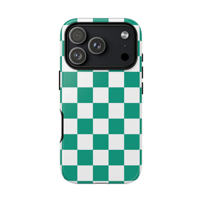 Checkered iPhone Case, Stylish Phone Cover,  Mobile Case For iPhone 17 Pro, 17, 16, 15, 14, 13, 12, 11, X, XR,XS MAX, Chic Gift for Her
