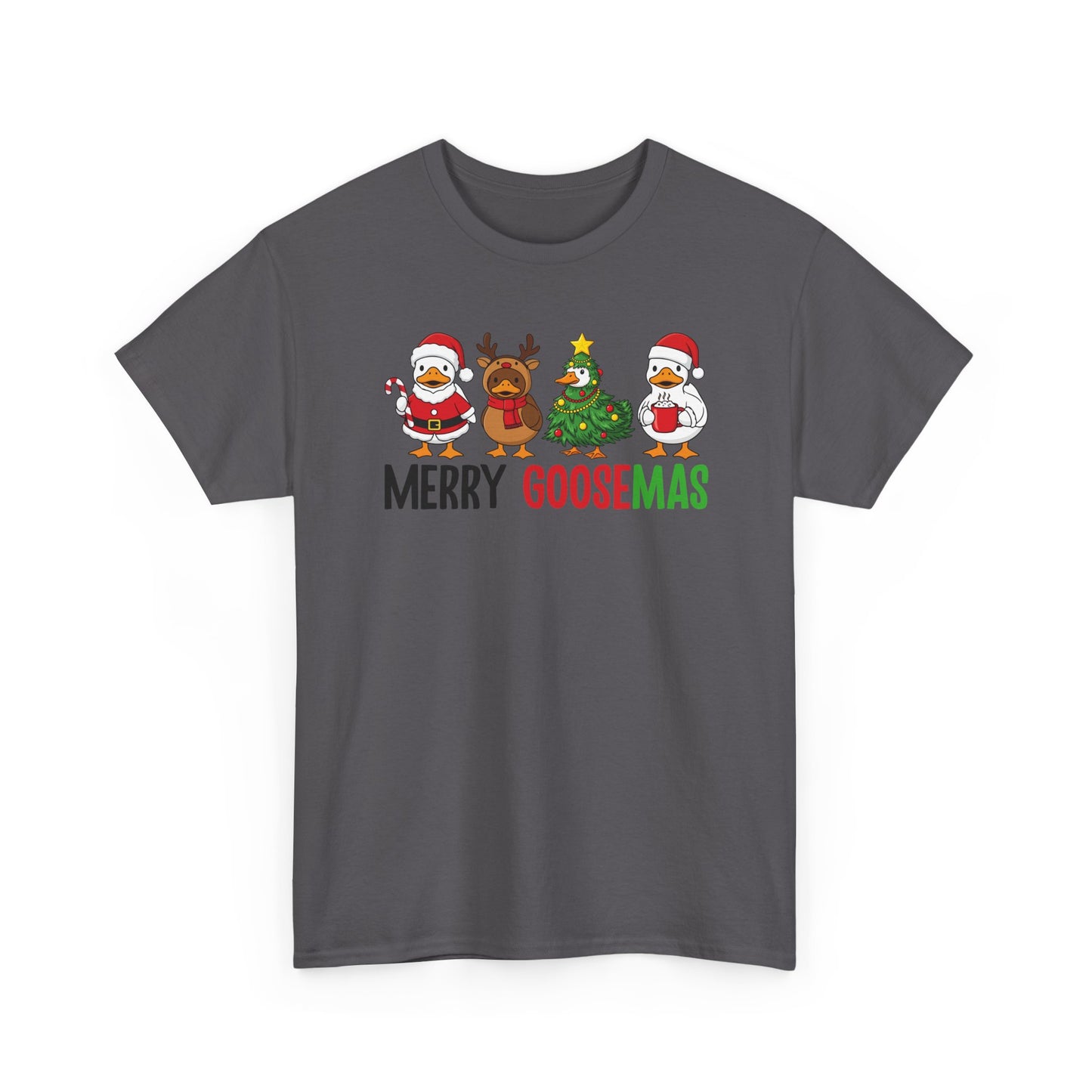 Merry Goosemas Shirt | Funny Christmas Goose T-Shirt | Holiday Humor Tee | Cute Santa Goose Shirt | Xmas Gift for Men & Women