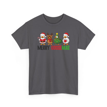 Merry Goosemas Shirt | Funny Christmas Goose T-Shirt | Holiday Humor Tee | Cute Santa Goose Shirt | Xmas Gift for Men & Women