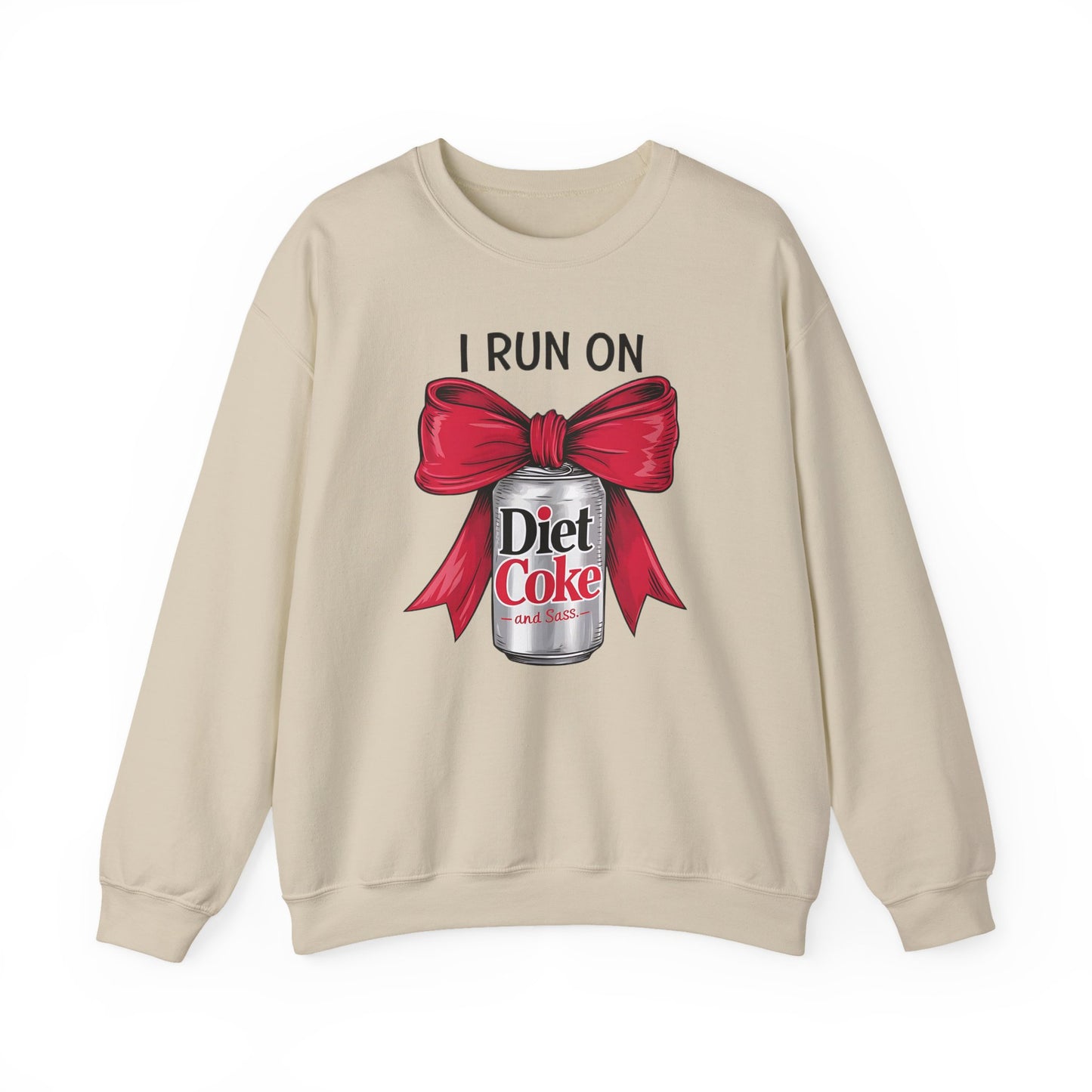 Diet Coke Sweatshirt, Funny Soda Lover Crewneck, Rhinestone Style Graphic Sweatshirt, Cozy Casual Pullover Gift for Her