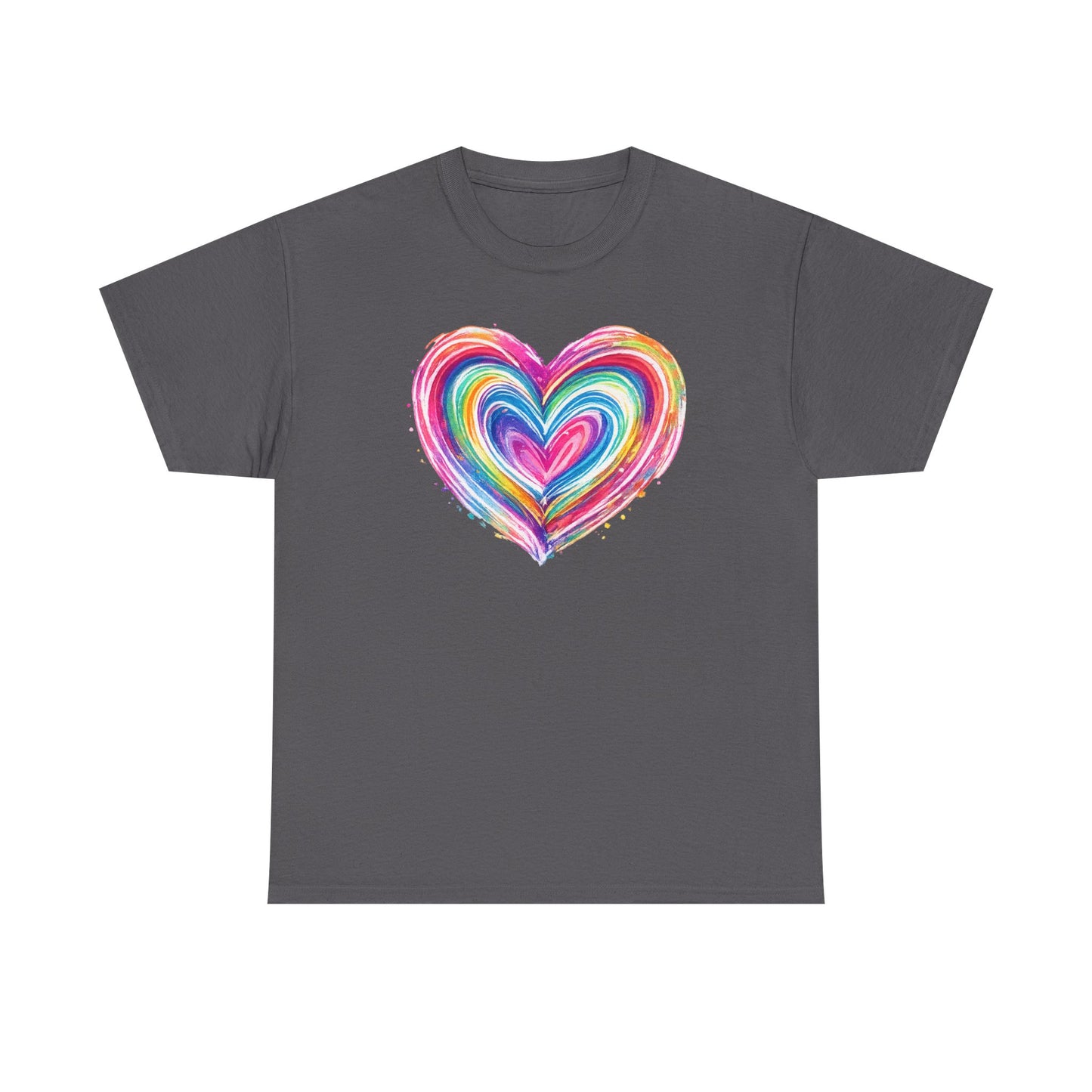 Comfort Colors Cute Heart Shirt, Brushstroke Heart Shirt, Anniversary Gift, Womens Love Shirt, Valentines Day Shirt, Coquette Valentine Tee
