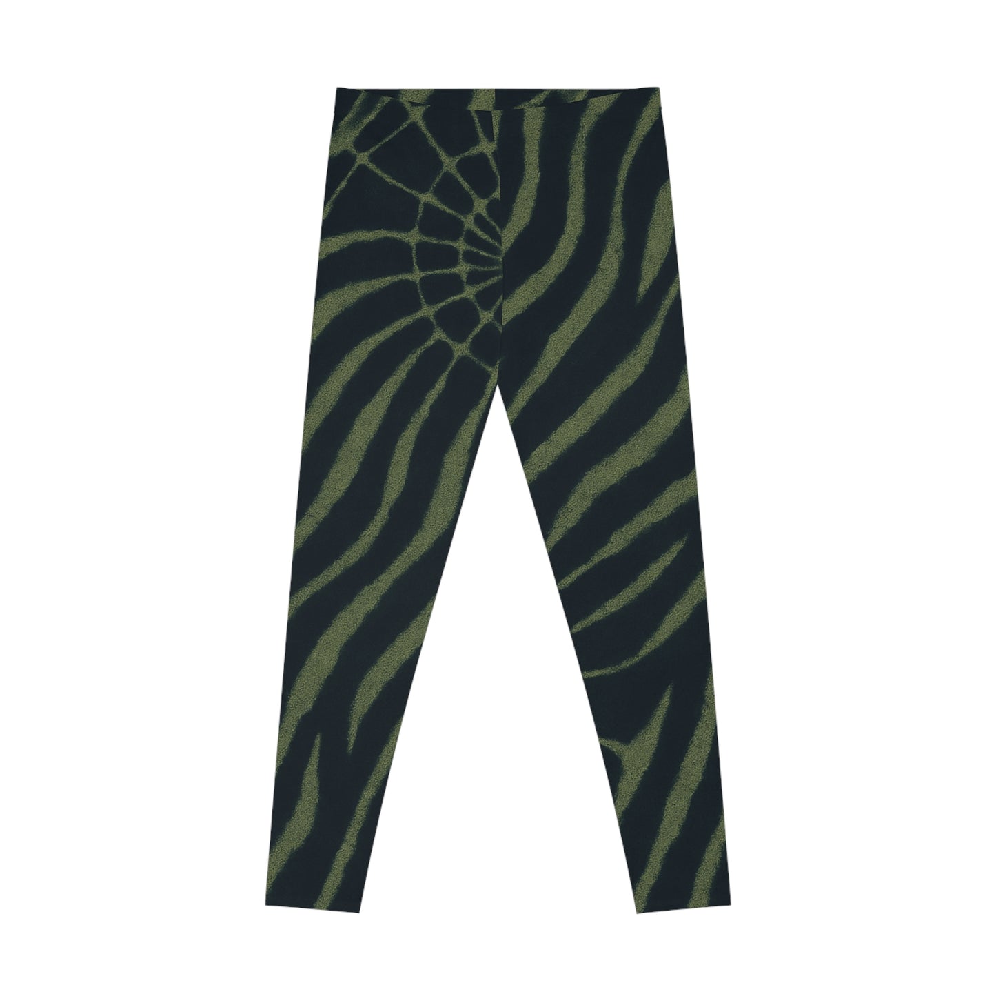 Wild Jungle Print Stretchy Leggings, Yoga, Acrobatics, Yoga, Acroyoga - Batik, Tie-Dye - unisex -turquoise