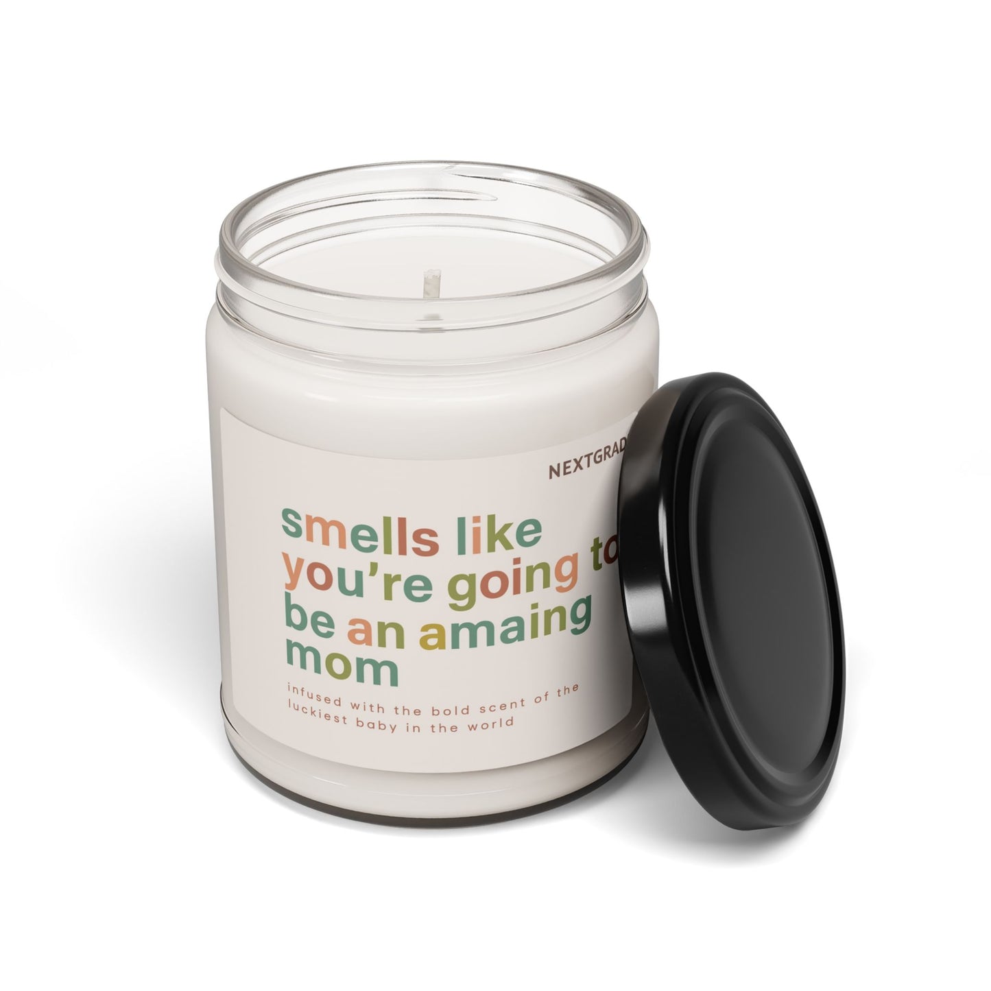 Scented Soy Candle for Moms, Relaxing Gift, Gift For New Mom, Home Decor, Self-Care Aromatherapy, New Mom Celebration