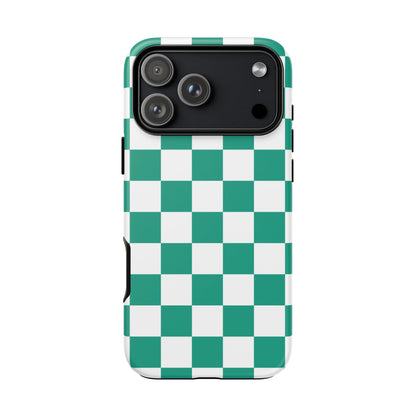 Checkered iPhone Case, Stylish Phone Cover,  Mobile Case For iPhone 17 Pro, 17, 16, 15, 14, 13, 12, 11, X, XR,XS MAX, Chic Gift for Her
