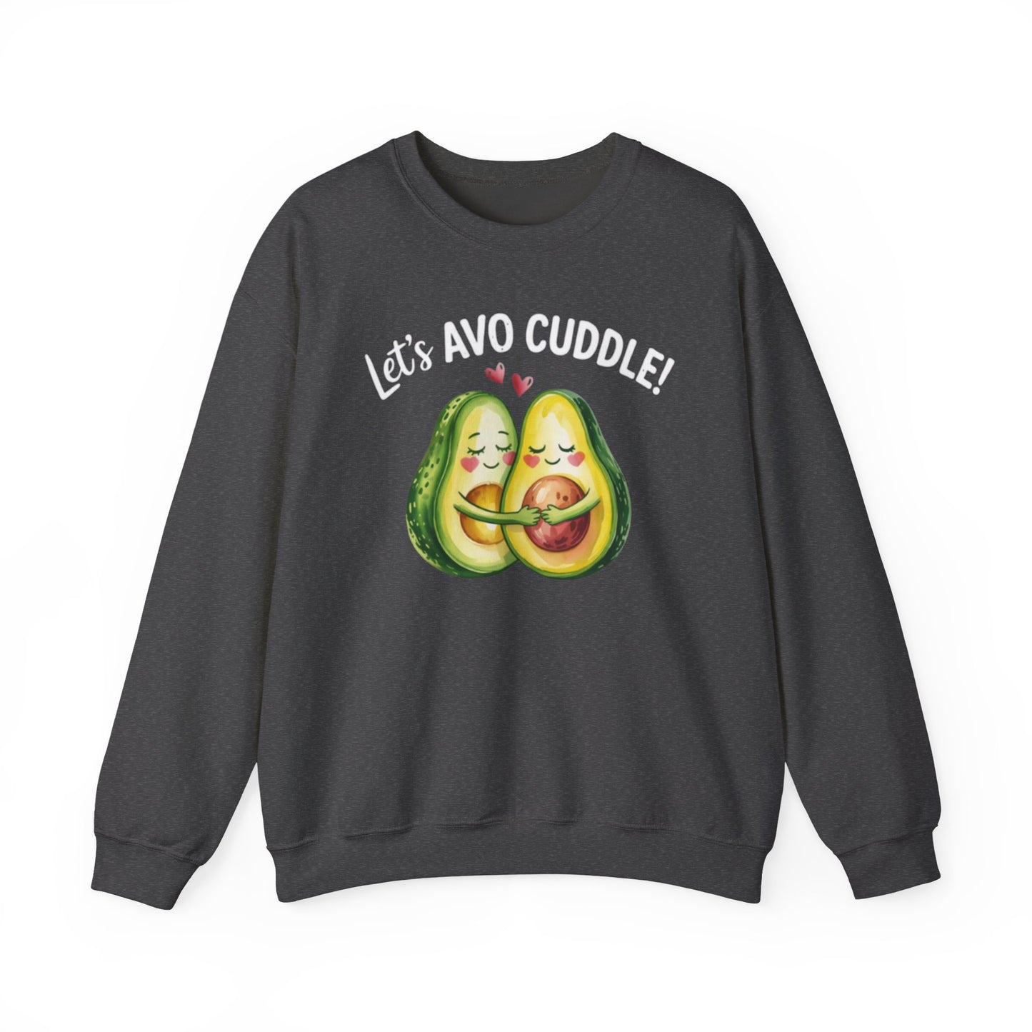 Let's Avo Cuddle Sweatshirt | Cute Avocado Crewneck for Couples | Cozy Matching Gift | Anniversary Gift | Cute Date Night Sweater