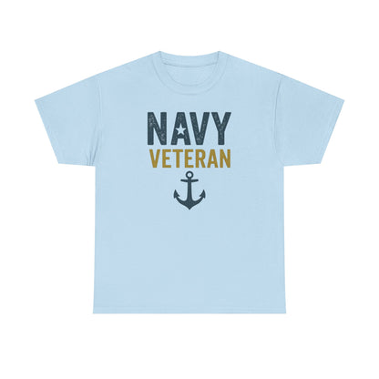 Navy Veteran Shirt | Military Pride Tee with Anchor | US Navy Gift for Men & Women | Veteran Appreciation T-Shirt | Patriotic Tee