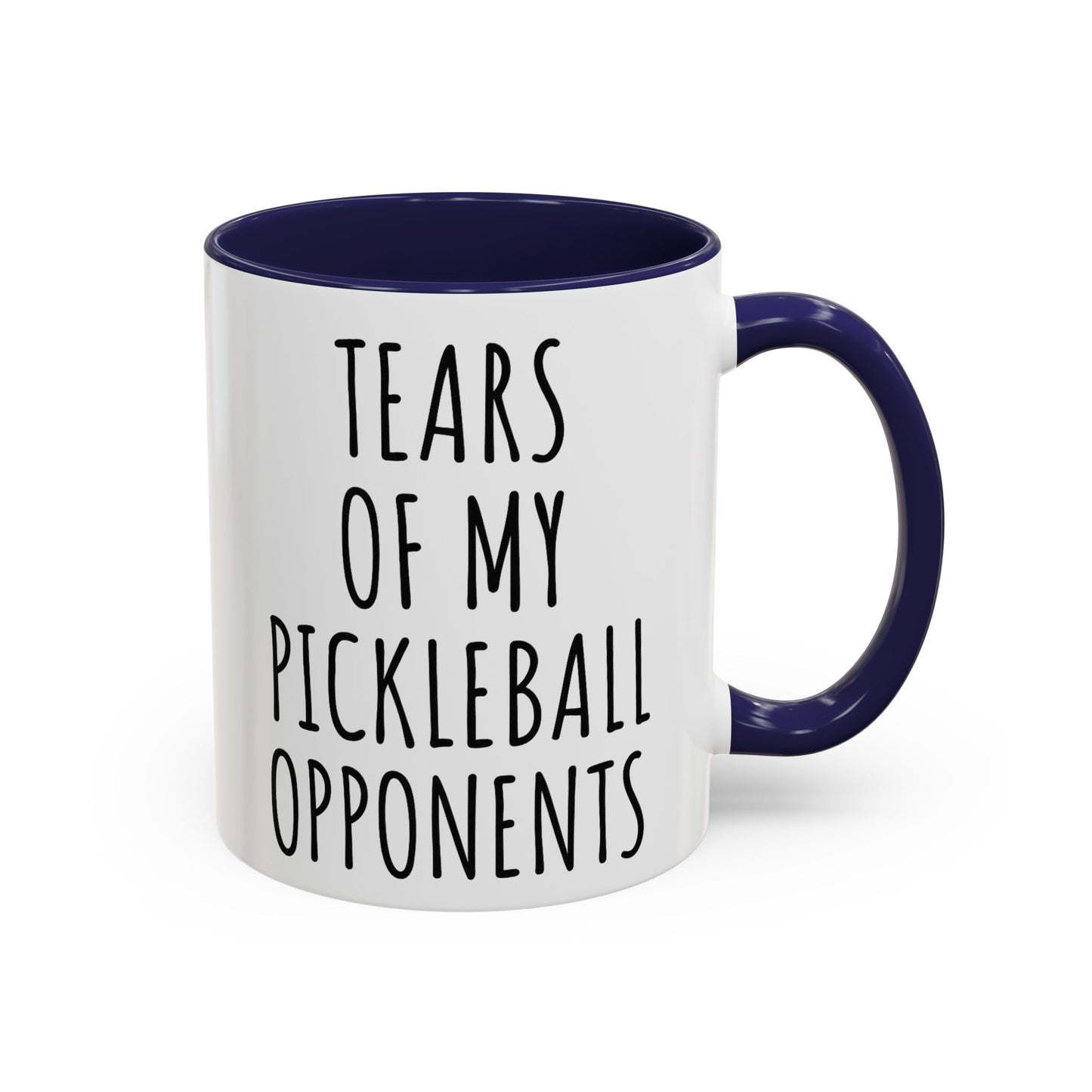 Tears of My Pickleball Opponents Mug, Funny Pickleball Gift for Players, Grandma & Grandpa | 11oz 15oz Ceramic Accent Coffee Cup