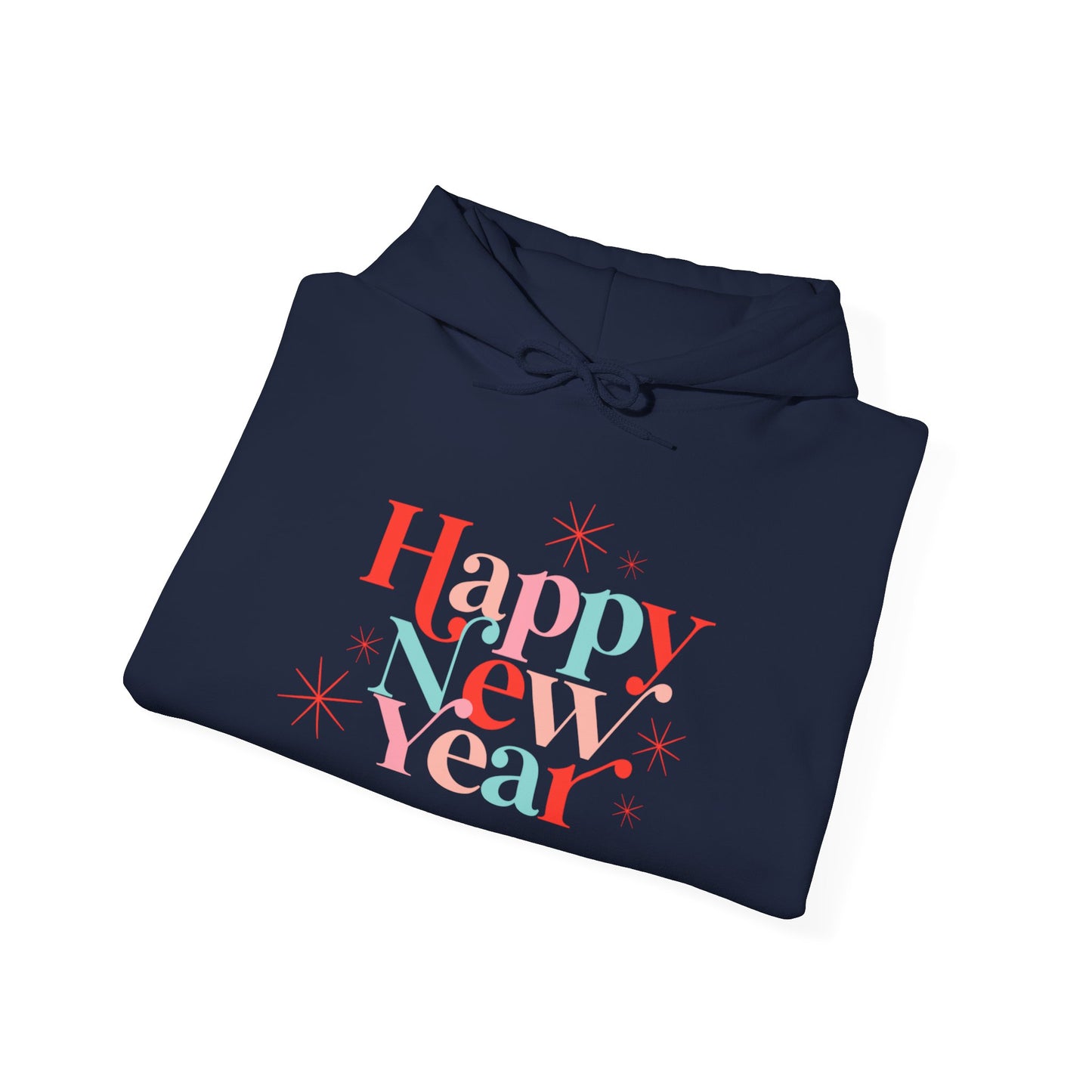 Happy New Year Hoodie 2025, Pastel Fireworks Hoodie,  New Years Eve Sweatshirt,  Unisex NYE Hoodie, Cozy New Year Gift for Her & Him