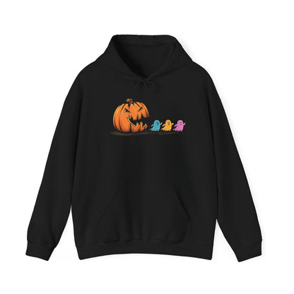 Halloween Pumpkin Cozy Hoodie, Unisex Sweatshirt, Fall Fashion, Spooky Season Apparel, Cute Halloween Gift, Casual Warmth