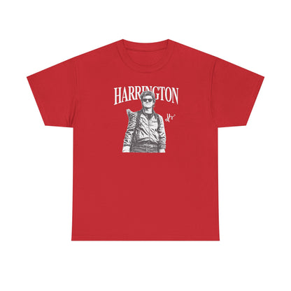 Harrington Graphic Tee Shirt | Vintage Pilot Photo T-Shirt | Retro Biker Aesthetic Top, Unisex Streetwear Gift