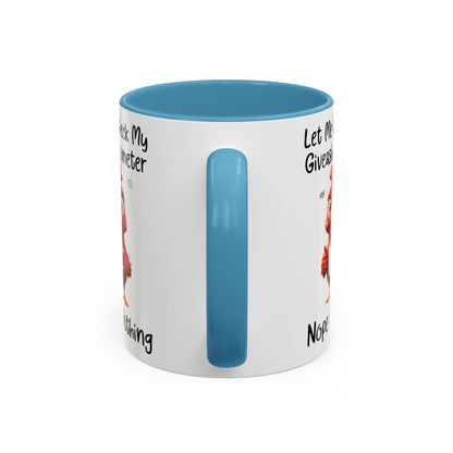 Funny Giveashitometer Mug | Sarcastic Coffee Mug with Rooster | Sassy Office Mug | Gift for Coworkers Friends