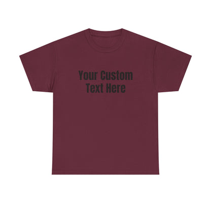 Customizable Heavy Cotton Tee - Perfect for Gifts, Events, Casual Wear, Team Outfits, Celebrations, Perfect Gift for Birthdays