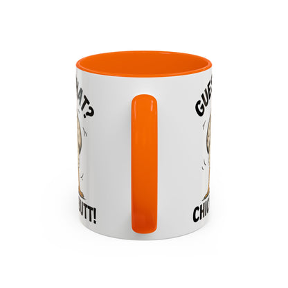 Funny Chicken Mug, Guess What? Chicken Butt! Coffee Mug, Farm Humor Mug, Rooster Joke Cup, Gift for Chicken Lovers, Gag Gift Mug