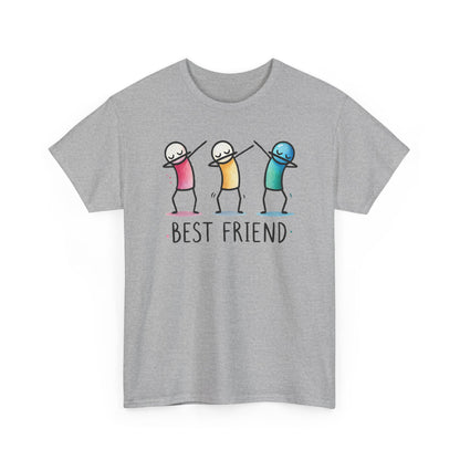 Best Friend Shirt, Cute Dabbing Stick Tee, Matching Bestie T-Shirt, Friends Graphic Tee, Gift for Women Teens, Best Friends Crewneck Tee