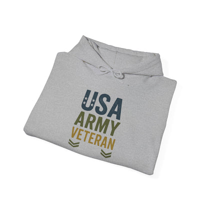 USA Army Veteran Hoodie - Unisex Heavy Blend Sweatshirt Hoodie, Military Apparel, Gift for Veterans, Navy Veteran Hoodie, Army Pride