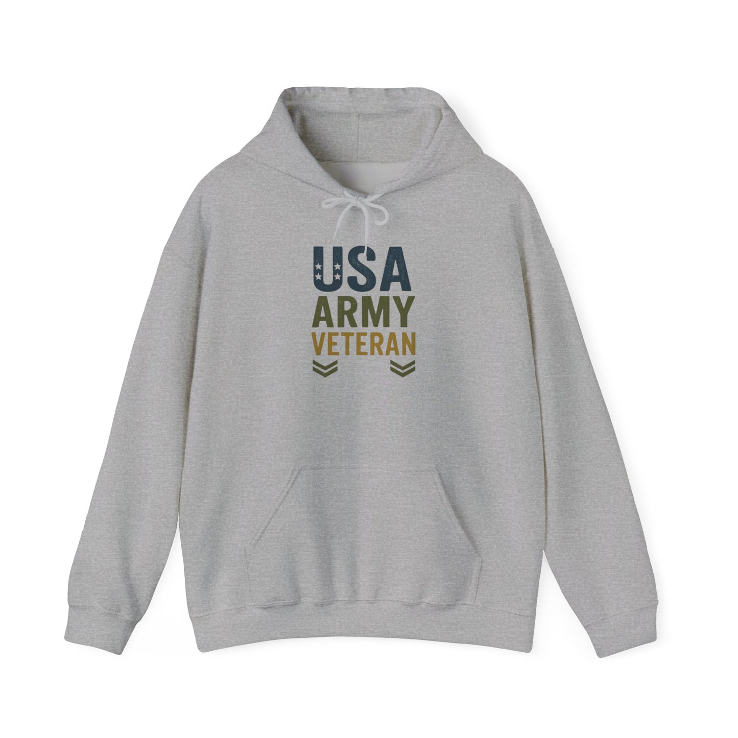 USA Army Veteran Hoodie - Unisex Heavy Blend Sweatshirt Hoodie, Military Apparel, Gift for Veterans, Navy Veteran Hoodie, Army Pride