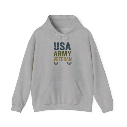 USA Army Veteran Hoodie - Unisex Heavy Blend Sweatshirt Hoodie, Military Apparel, Gift for Veterans, Navy Veteran Hoodie, Army Pride