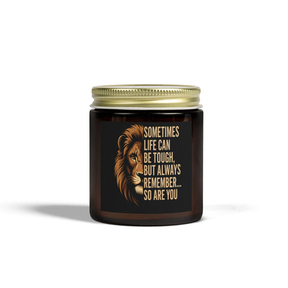 Inspirational Scented Candles, Motivational Gift for Home, Aromatherapy, Relaxation, Lion Design, Self-Care
