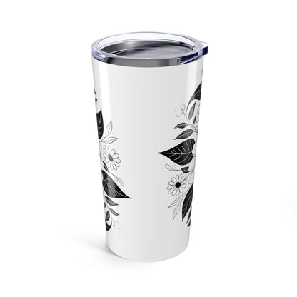 Floral Tumbler, Gift for Her, Travel Tubler, Unique Coffee Cup, Birthday Present, Gift for Coffee Lover, Gift for Husband