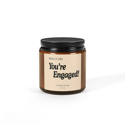 Engagement Scented Candle - You're Engaged! Gift for Couples, Newly Engaged Friend, Bride to Be, Bridal Shower or Wedding Gift